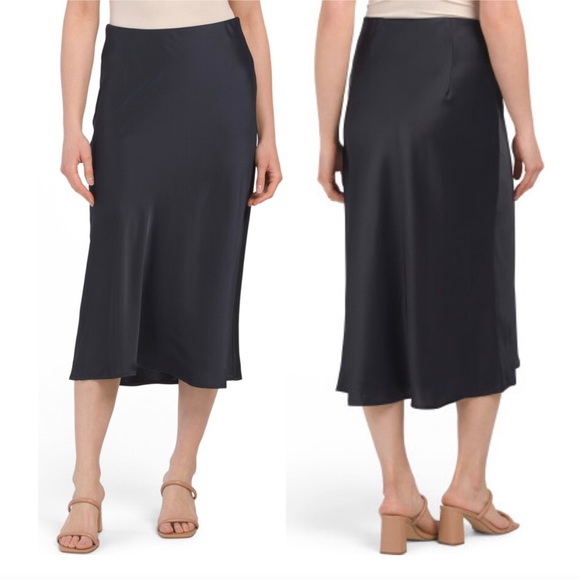 RACHEL ZOE Satin Midi Skirt NWT - Picture 1 of 8